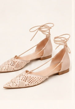 Strappy ballet flats