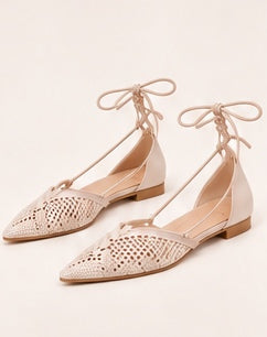 Strappy ballet flats